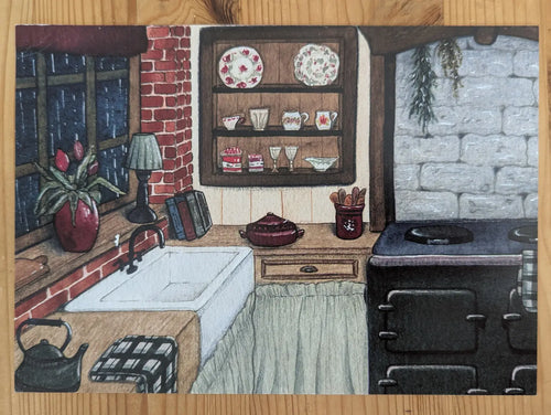 Affiche "Ma cuisine cottage cosy" - décoration - papeterie