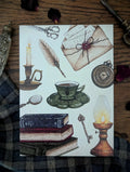 Carte Postale "Trésors Dark Academia" - papeterie - décoration