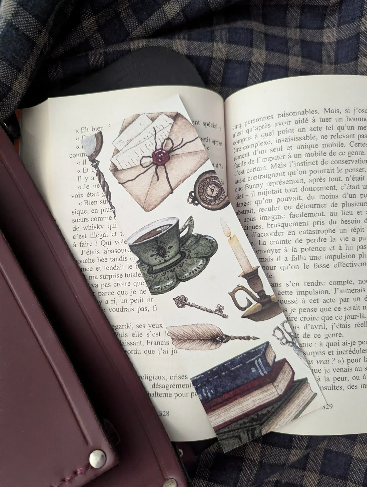 Marque-page "Trésors Dark Academia" - papeterie