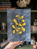 Peinture Originale à l'Aquarelle - Branche de Ginkgo Biloba