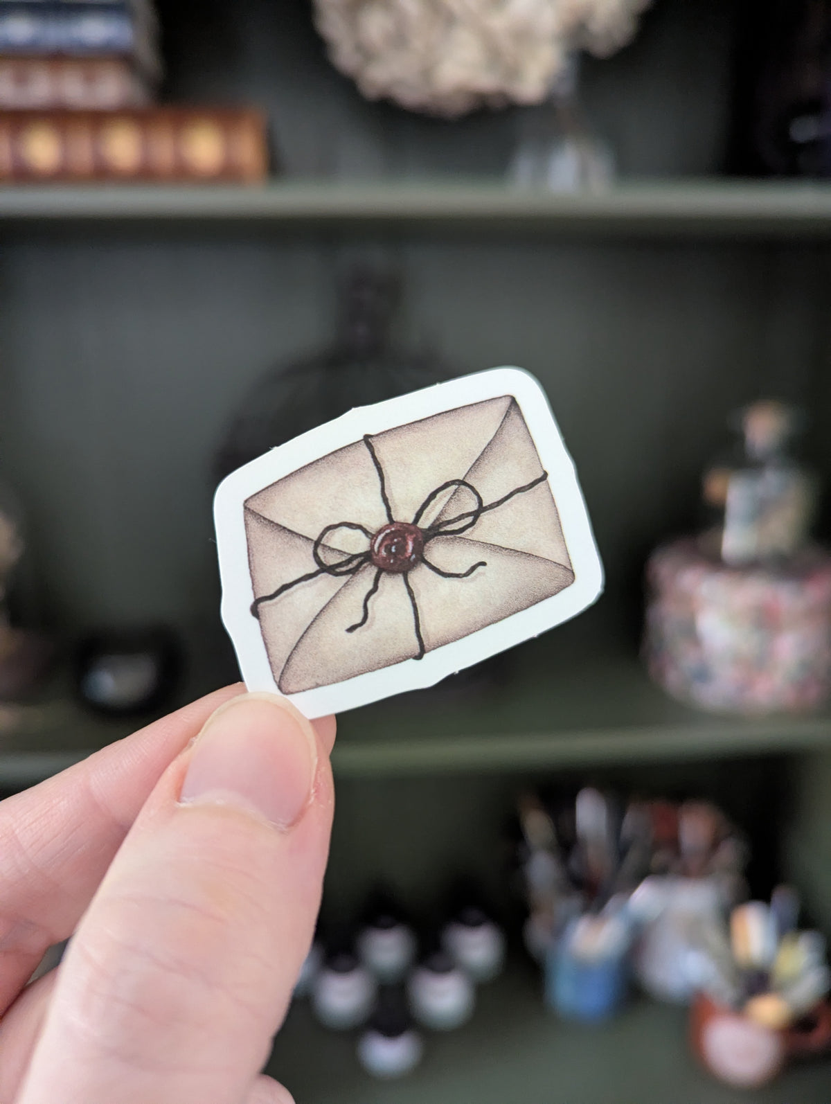 Sticker "Enveloppe ancienne" - papeterie - scrapbooking - journaling