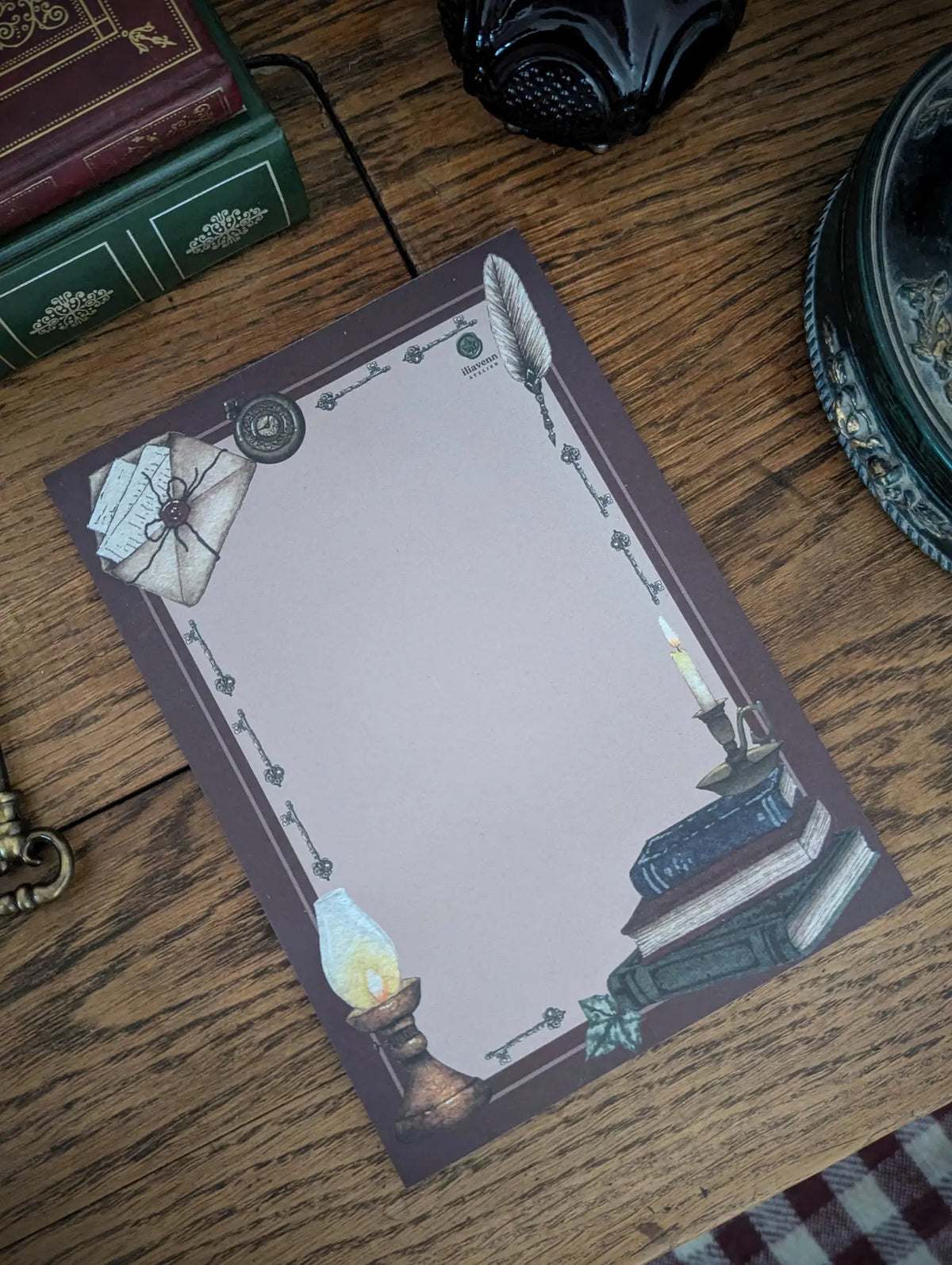 Bloc Notes "Dark Academia" - Papeterie - scrapbooking - journaling
